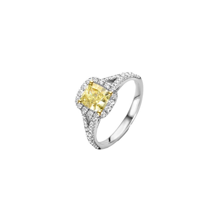 witgoud entourage ring met diamant SC Highlights Diamonds - #1