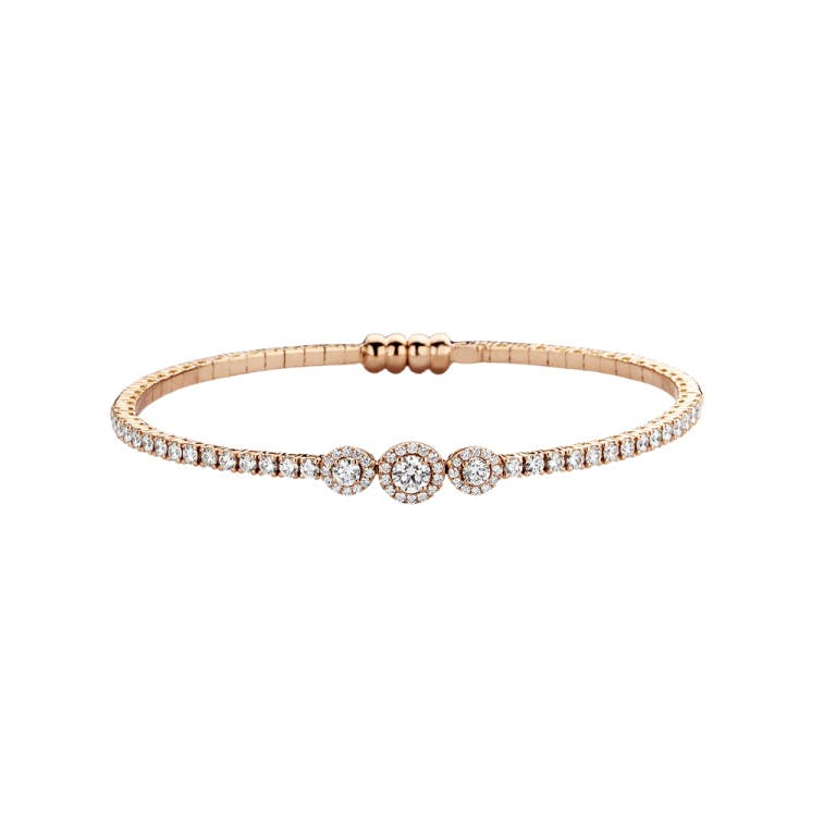 roodgoud spang armband met diamant SC Highlights Diamonds - #1