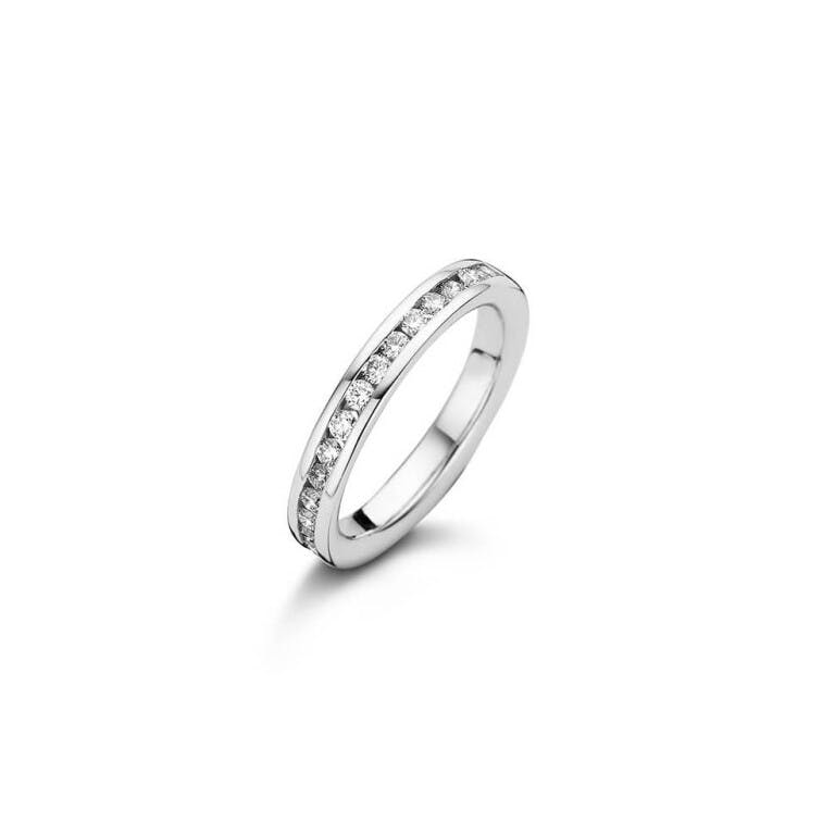 witgoud rail ring met diamant Schaap en Citroen Diamonds - #1