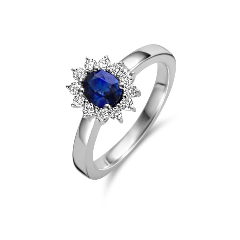 witgoud entourage ring met diamant Schaap en Citroen Colours - #2