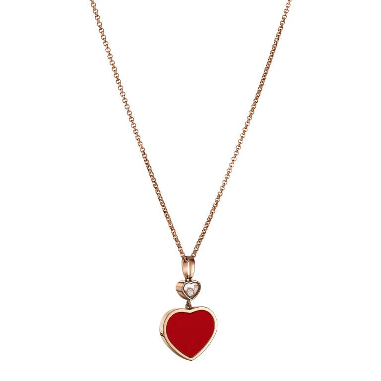 Chopard Happy Diamonds Happy Hearts collier met hanger roodgoud met diamant - 797482-5801 - #3