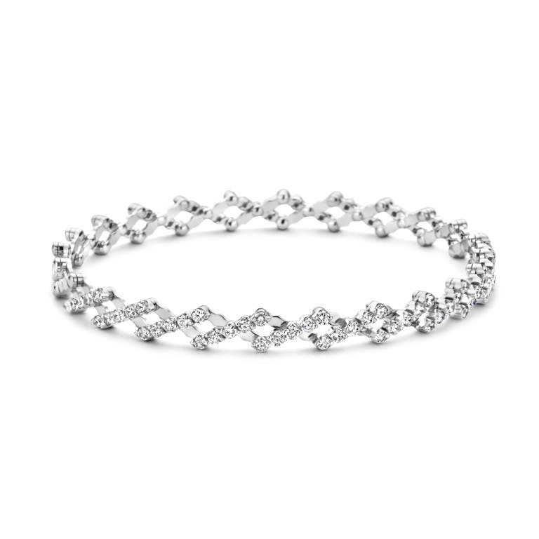 Serafino Consoli Serafino Classic Classic flexibele armband witgoud met diamant - undefined - #2