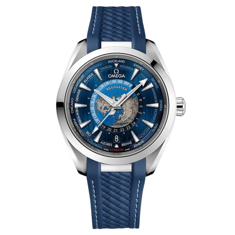 Omega Seamaster Aqua Terra 150M Co-Axial Master Chronometer GMT Worldtimer 43mm