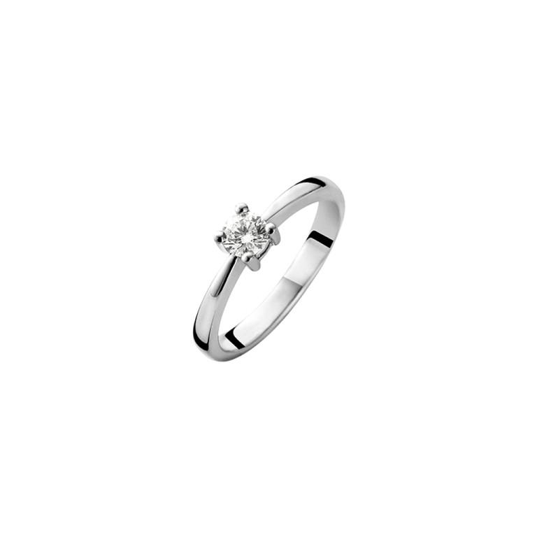 witgoud solitair ring met diamant Schaap en Citroen Diamonds - #1