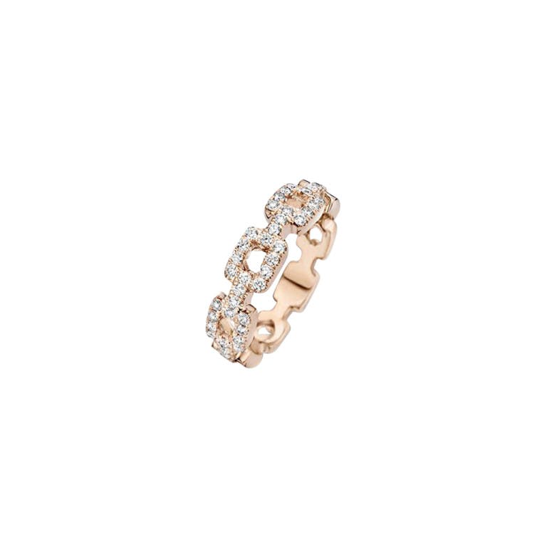 roodgoud pave ring met diamant Schaap en Citroen Diamonds - #1