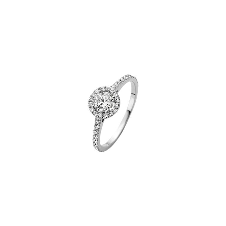 witgoud entourage ring met diamant Schaap en Citroen Diamonds - #1