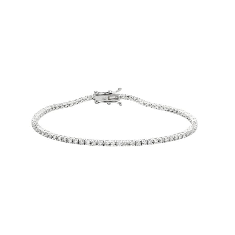 witgoud tennis armband met diamant Schaap en Citroen Diamonds - #1