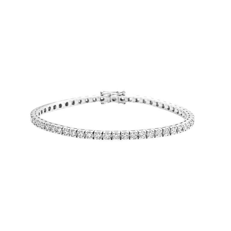 witgoud tennis armband met diamant Schaap en Citroen Diamonds - #1