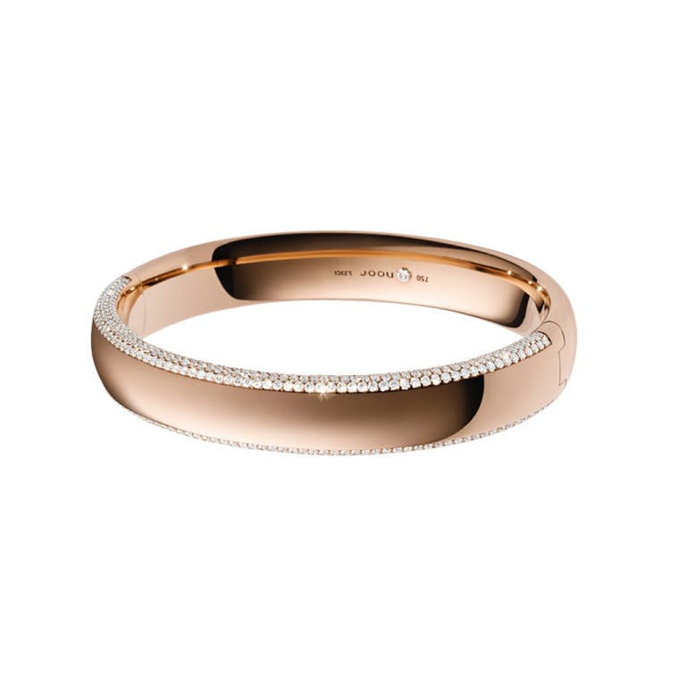 rosé/wit goud gladde armband met diamant SC Highlights Diamonds - #1