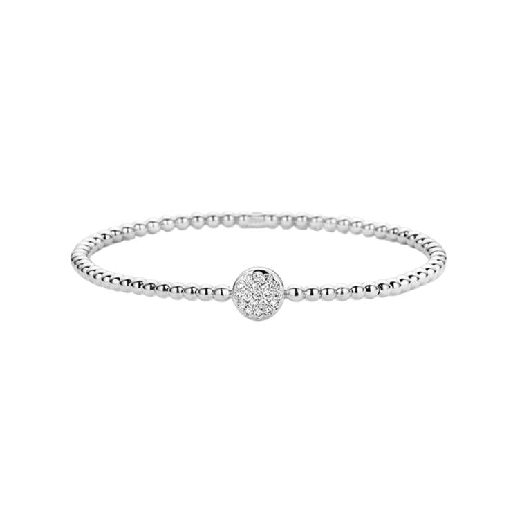 witgoud flexibele armband met diamant Schaap en Citroen Diamonds - #1