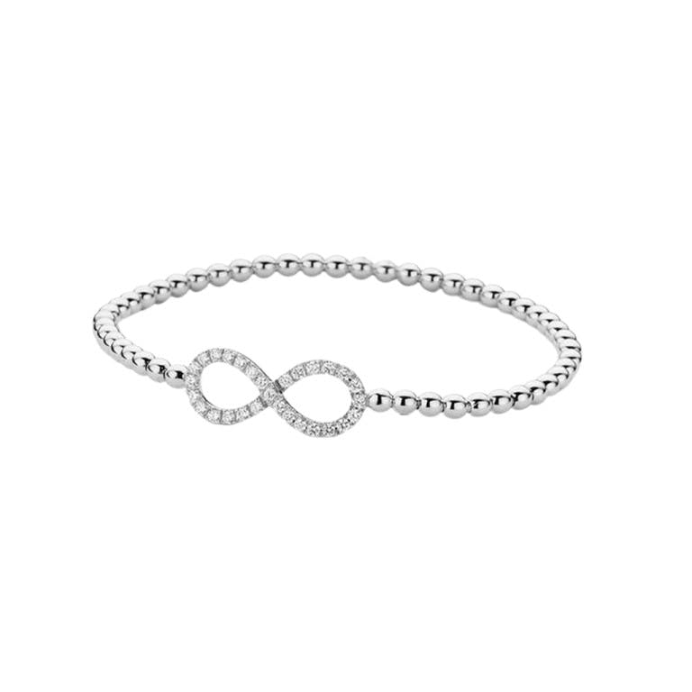 witgoud flexibele armband met diamant Schaap en Citroen Diamonds - #1