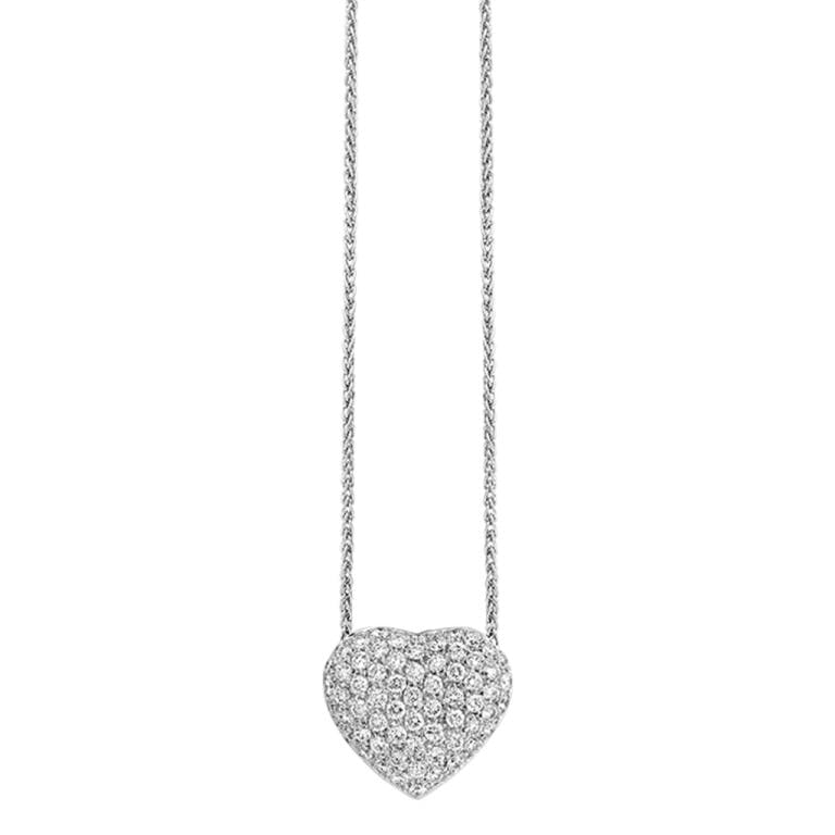 witgoud collier met hanger met diamant Schaap en Citroen Diamonds - #1