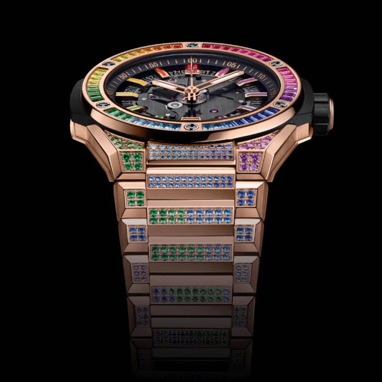 Hublot Big Bang Integrated Time Only King Gold Rainbow 40mm - 456.OX.0180.OX.3999 - #4
