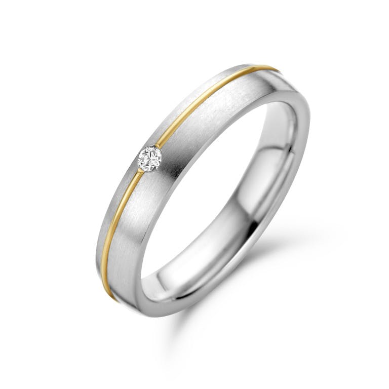 geel/wit goud trouwring Classic Love Collection - 241270 - #1