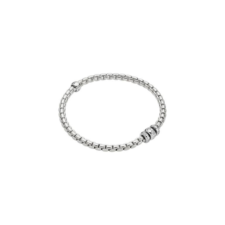 Fope Eka flexibele armband witgoud met diamant - 73101B3_PB_B_BBB_00S - #1