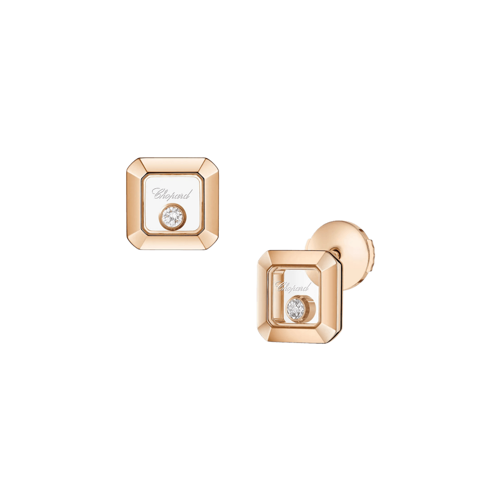 Happy Diamonds Icons Square Oorsieraad - Chopard - 83A114-5001 Happy Diamonds Icons Square Oorsieraad - Chopard - 83A114-5001