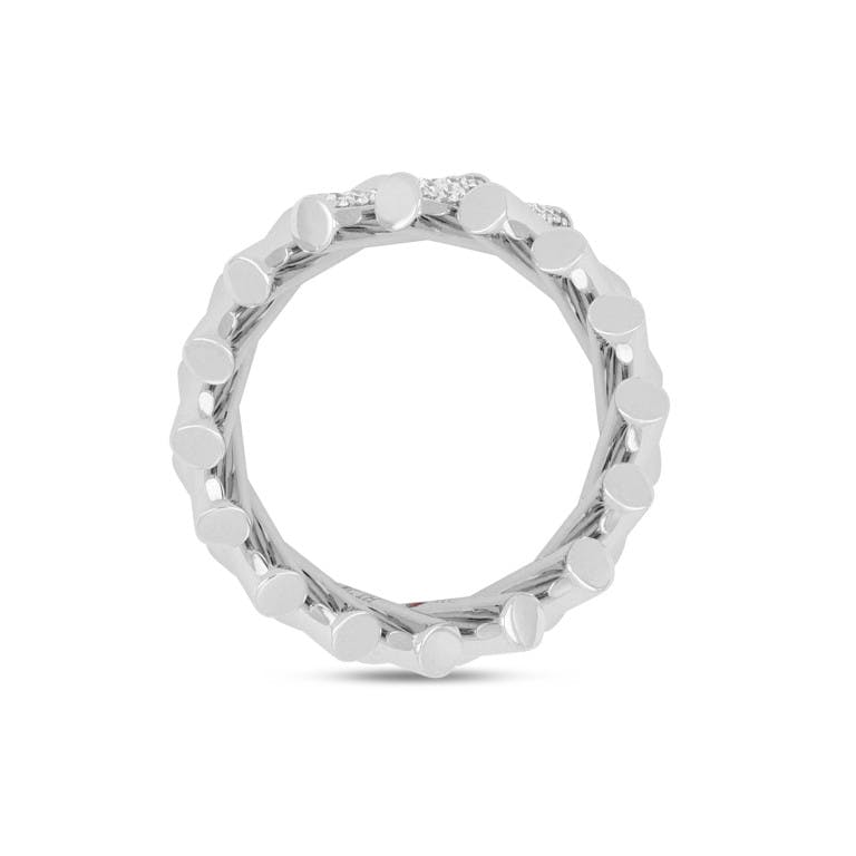 Roberto Coin Domino ring witgoud met diamant - undefined - #3