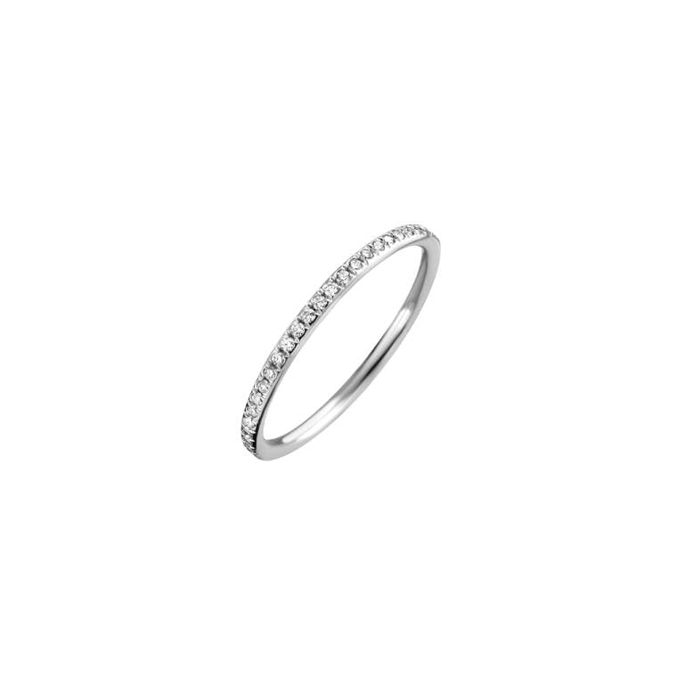 witgoud aanschuif ring met diamant Schaap en Citroen Diamonds - #1